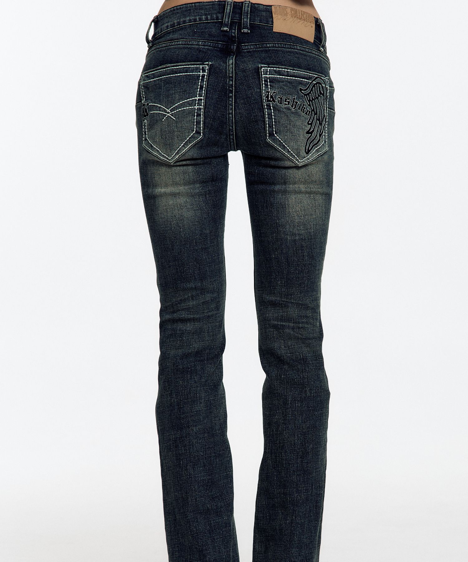 [Kashiko] ★ Lowrise Boots Cut Denim Pants MUSINSA | KASHIKO Lowrise Boots Cut Denim Pants Black