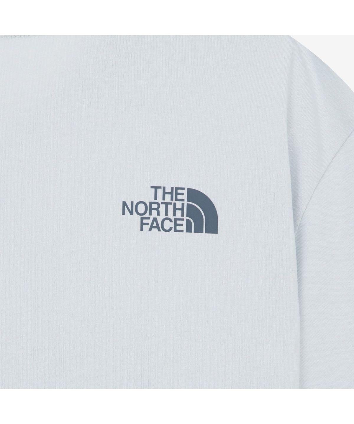노스페이스(THE NORTH FACE) NT7UR59F TNF 한글 반팔 라운드티_LIGHT BLUE