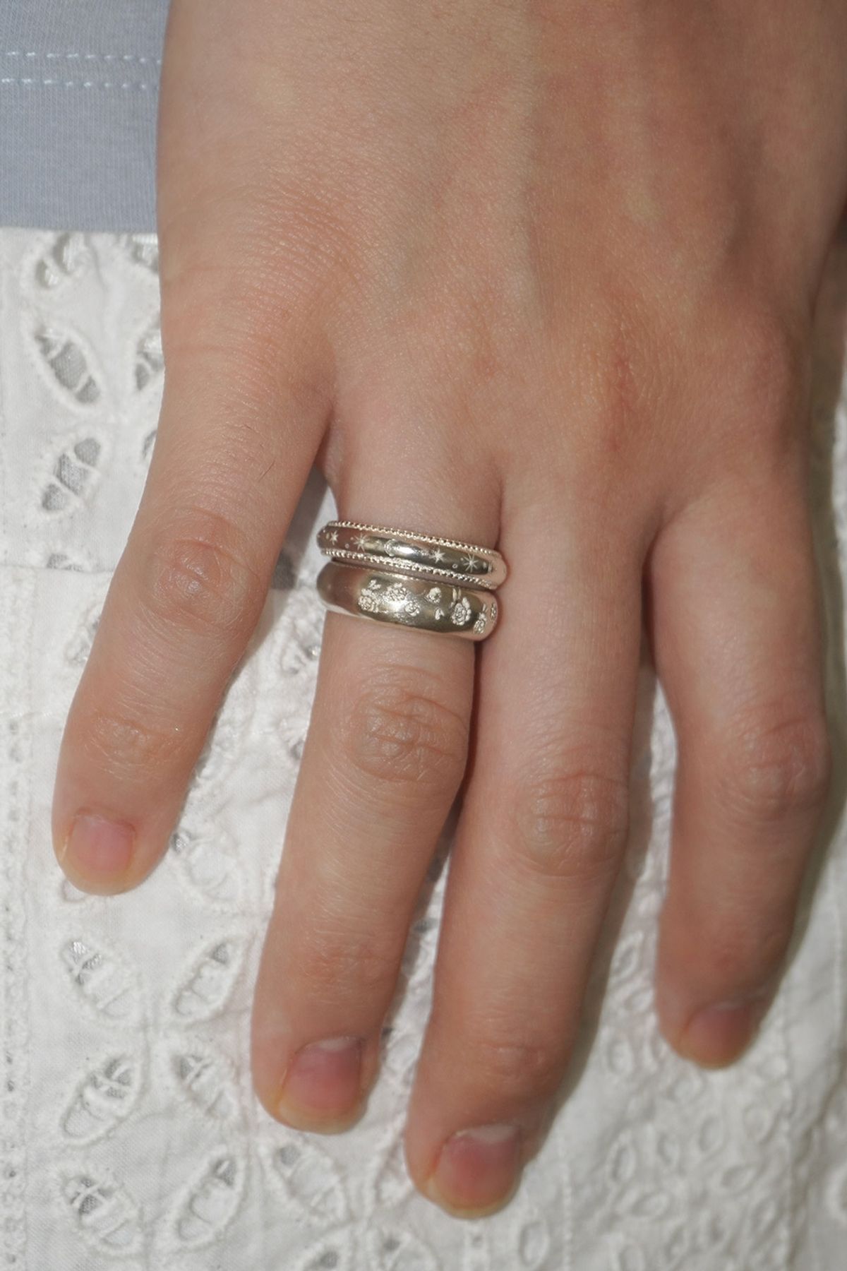 페어오브러브(PAIR OF LOVE) [925SILVER]FLOWER PATTERN RING