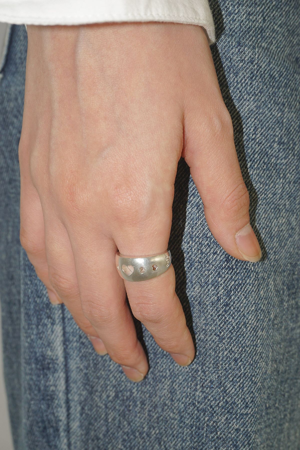 페어오브러브(PAIR OF LOVE) [925SILVER]WESTERN HEART HOLE RING