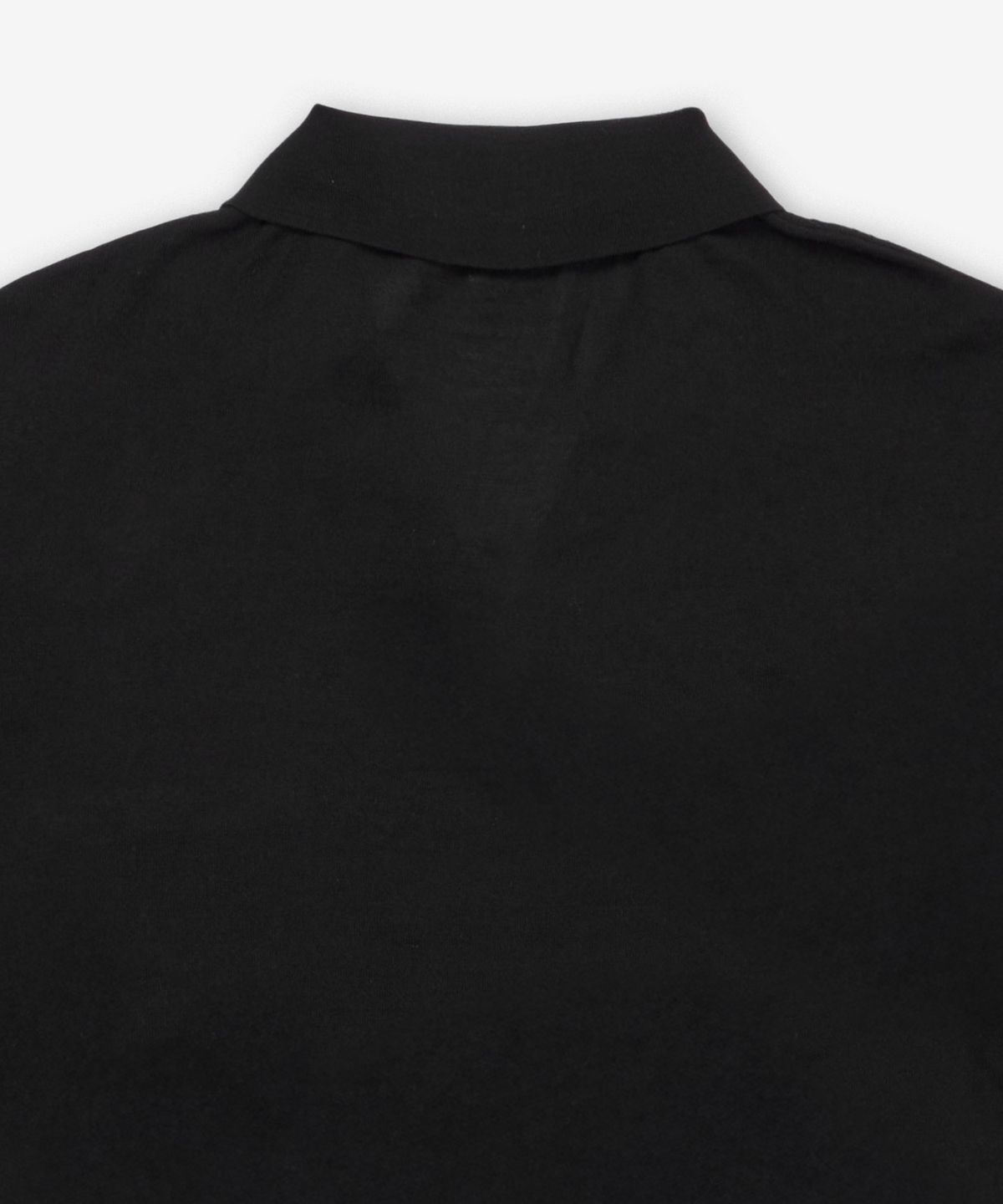 생로랑(SAINT LAURENT) 울 폴로 반소매 니트 - 블랙 / 821733Y77AS1000