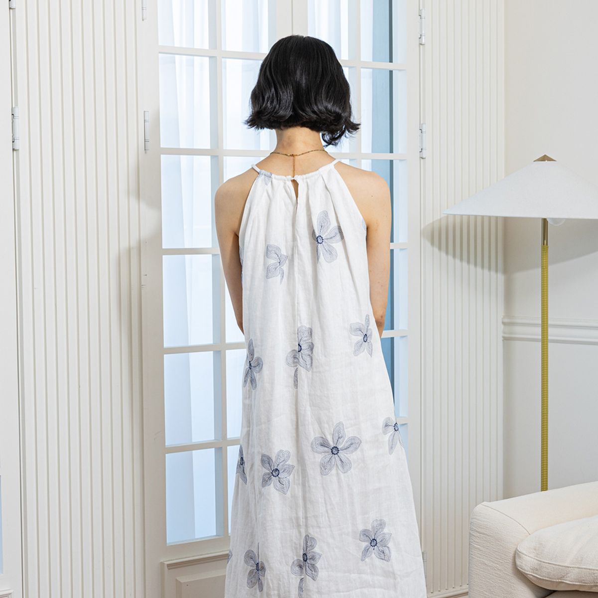 랭썬(LANGSON) LS_Holiday bloom dress_2color
