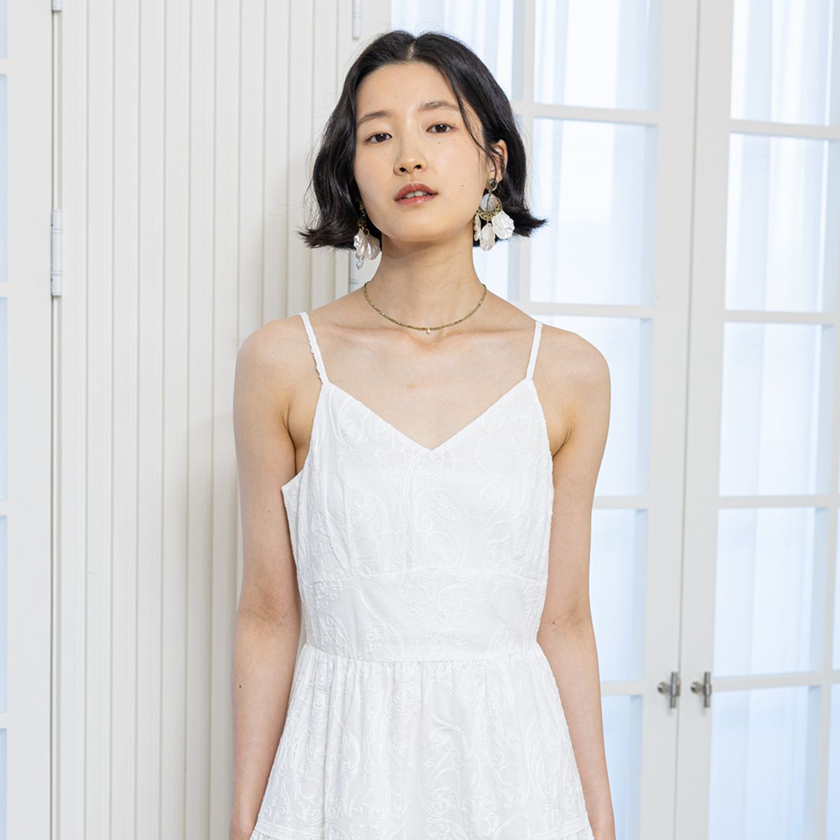 랭썬(LANGSON) LS_Pure white dress