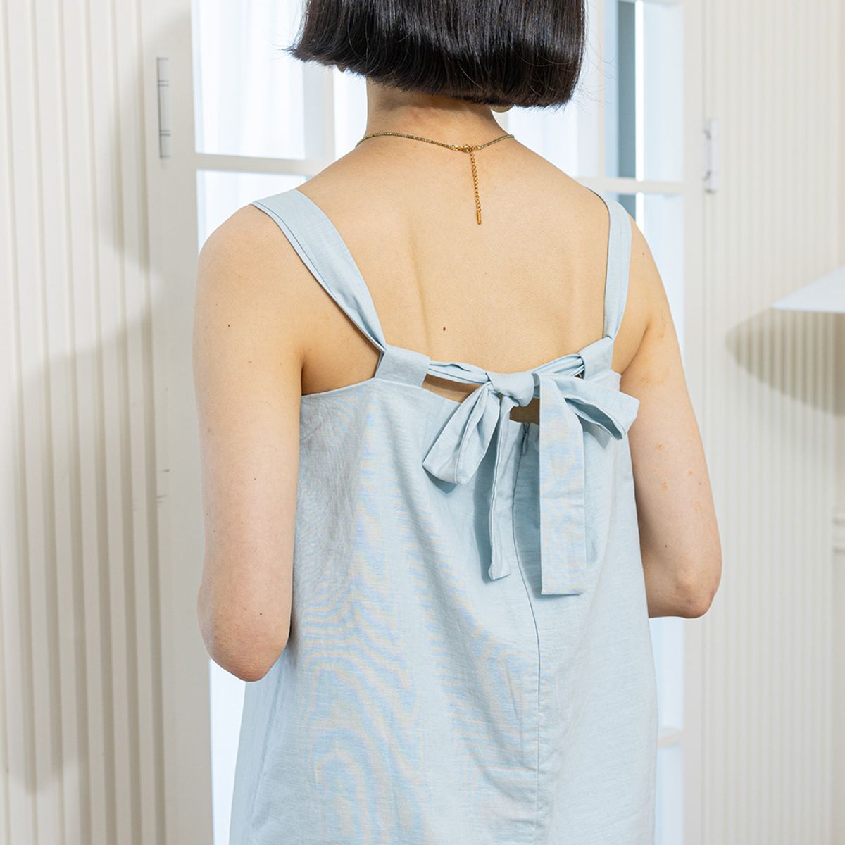 랭썬(LANGSON) LS_Square camisole top_2color