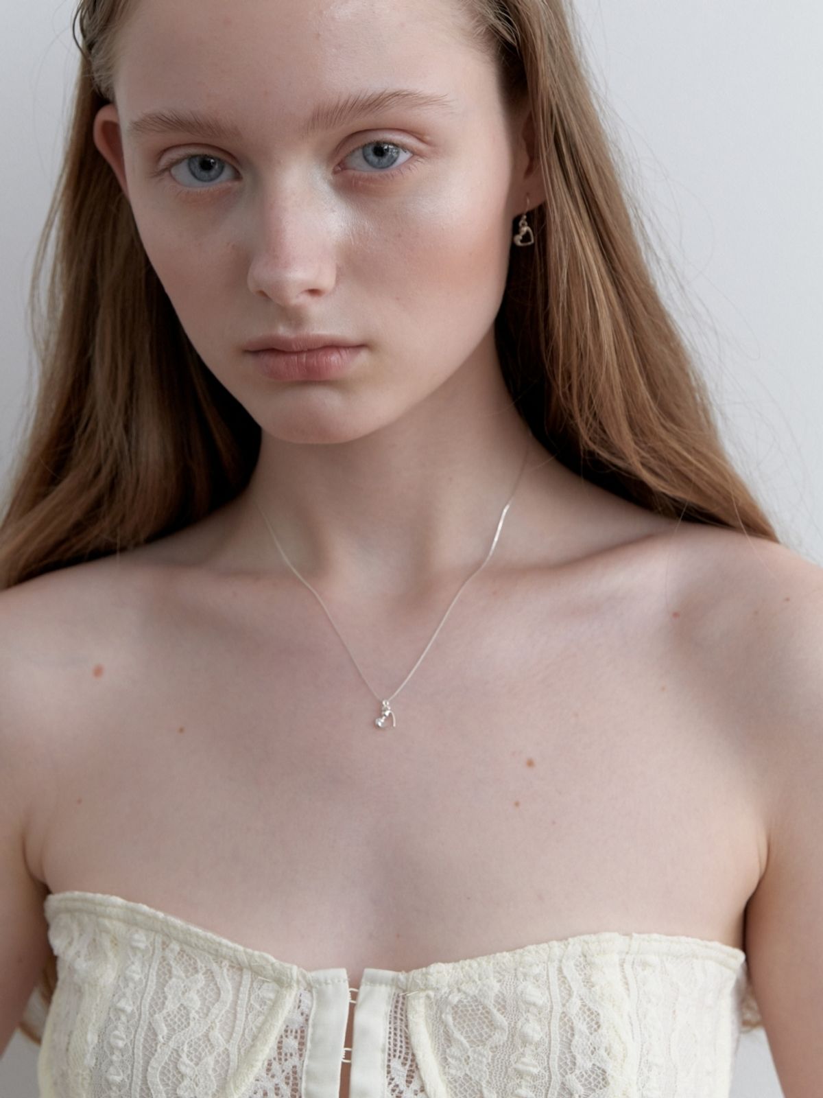 러브미몬스터(LOVE ME MONSTER) [Silver] Pure Cubic Mont Chain Necklace (L251MNK080)