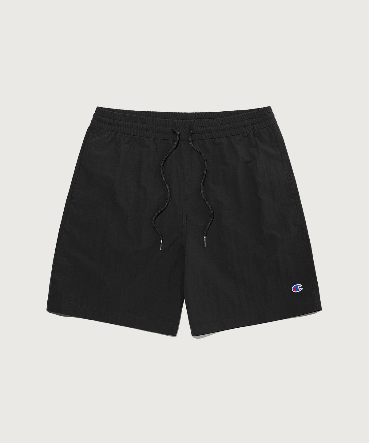 챔피온(CHAMPION) C로고 우븐 스트링 숏팬츠 Black