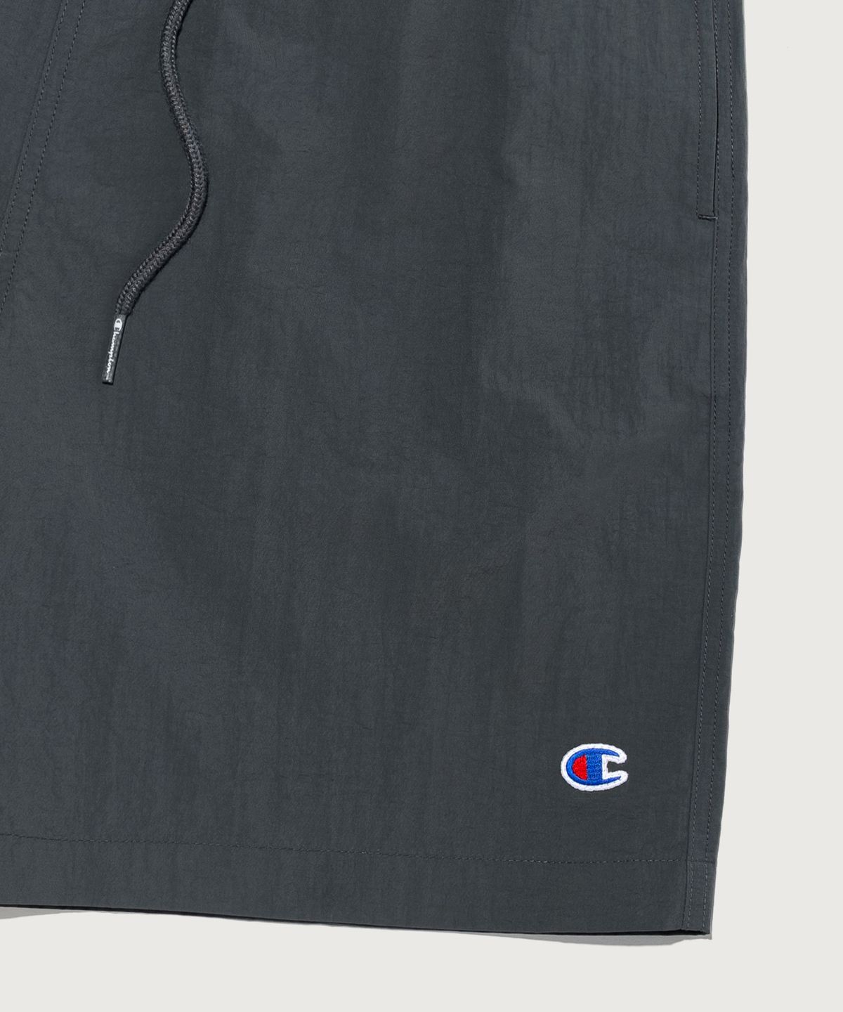 챔피온(CHAMPION) C로고 우븐 스트링 숏팬츠 Grey