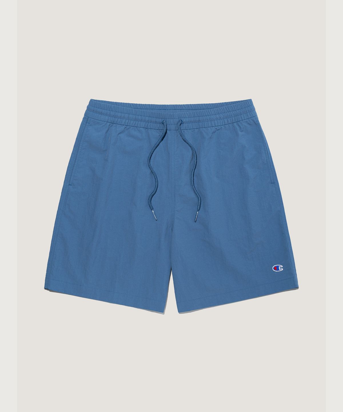 챔피온(CHAMPION) C로고 우븐 스트링 숏팬츠 Blue