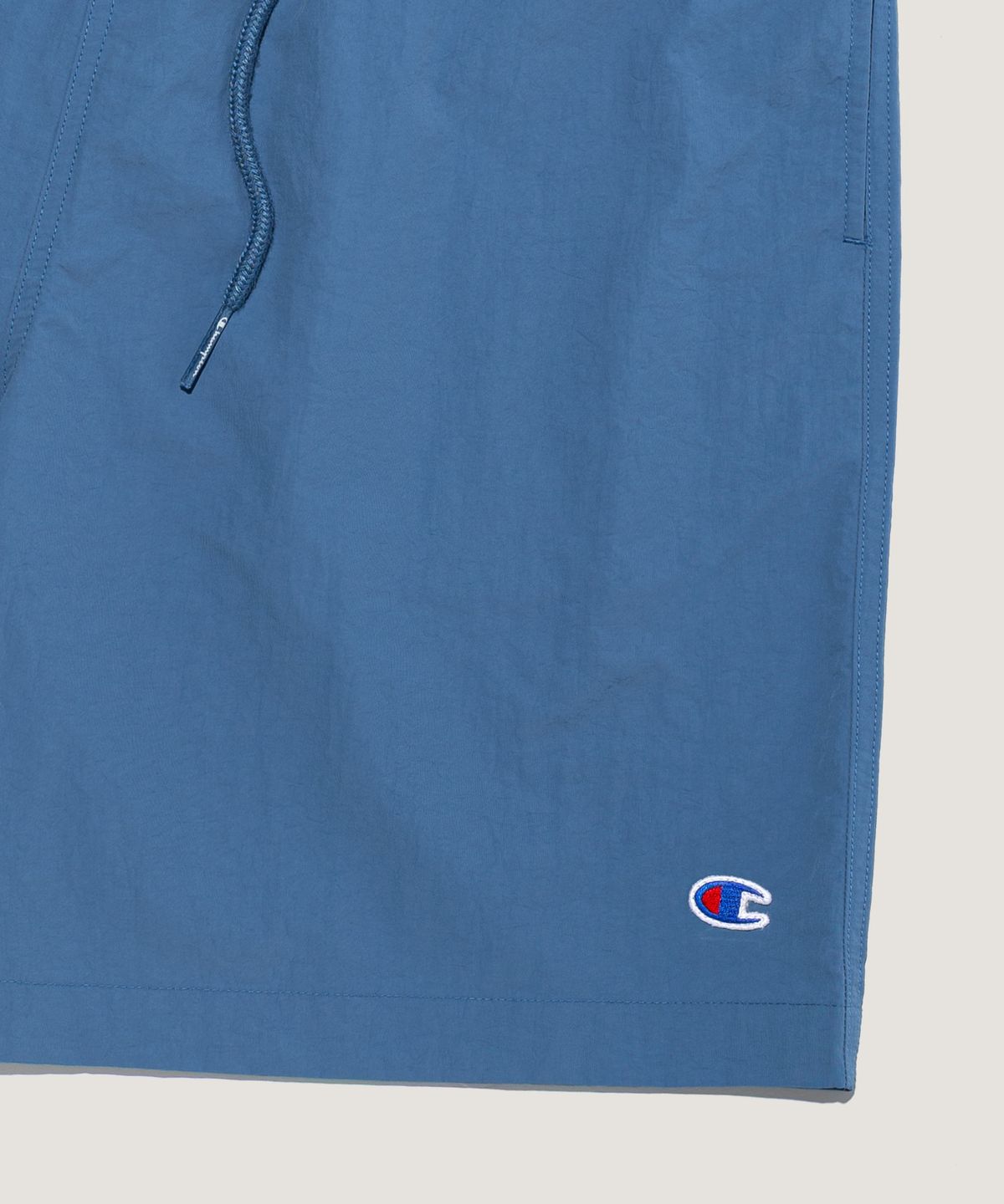 챔피온(CHAMPION) C로고 우븐 스트링 숏팬츠 Blue