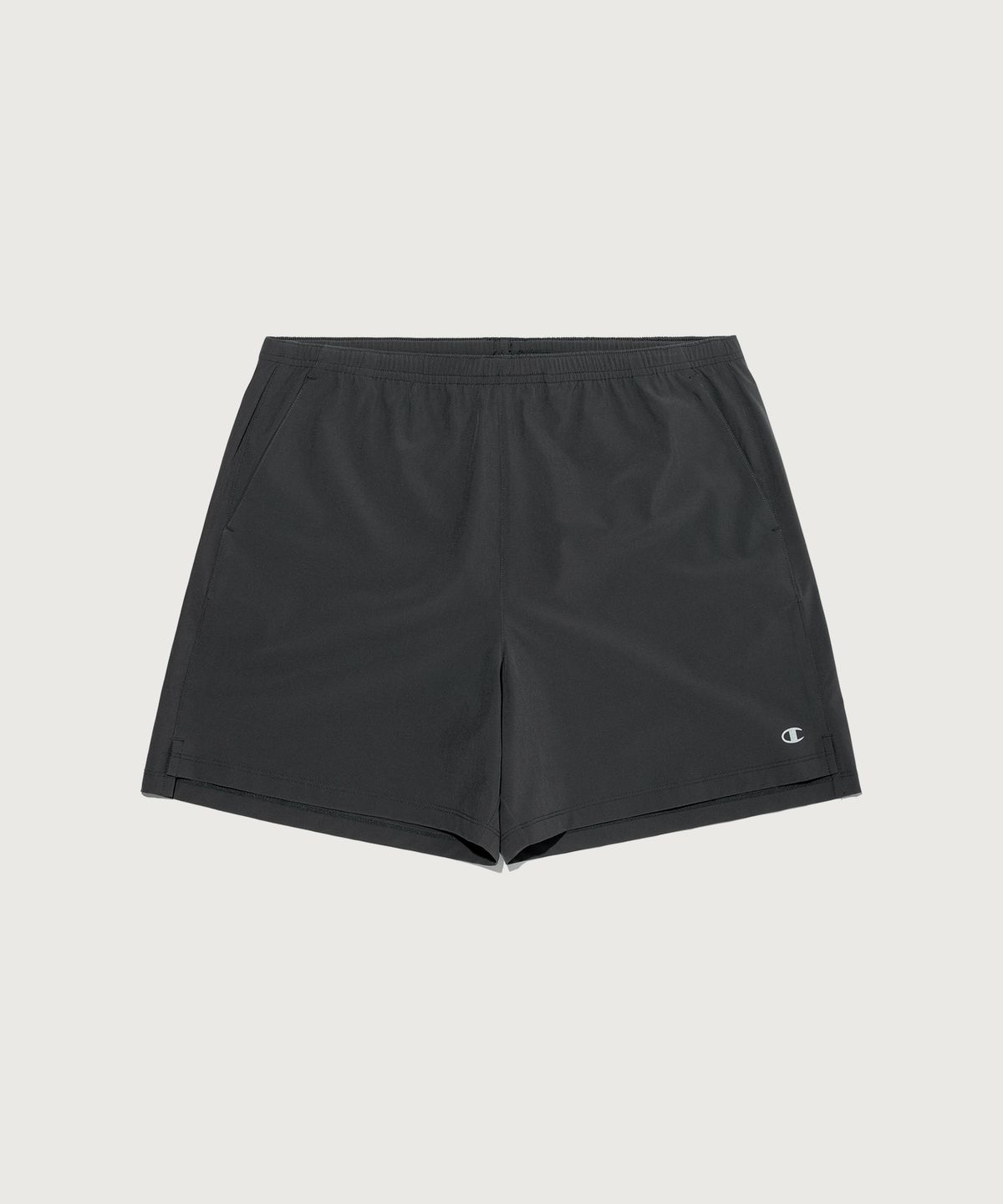 챔피온(CHAMPION) C로고 우븐 5인치 숏팬츠 Charcoal