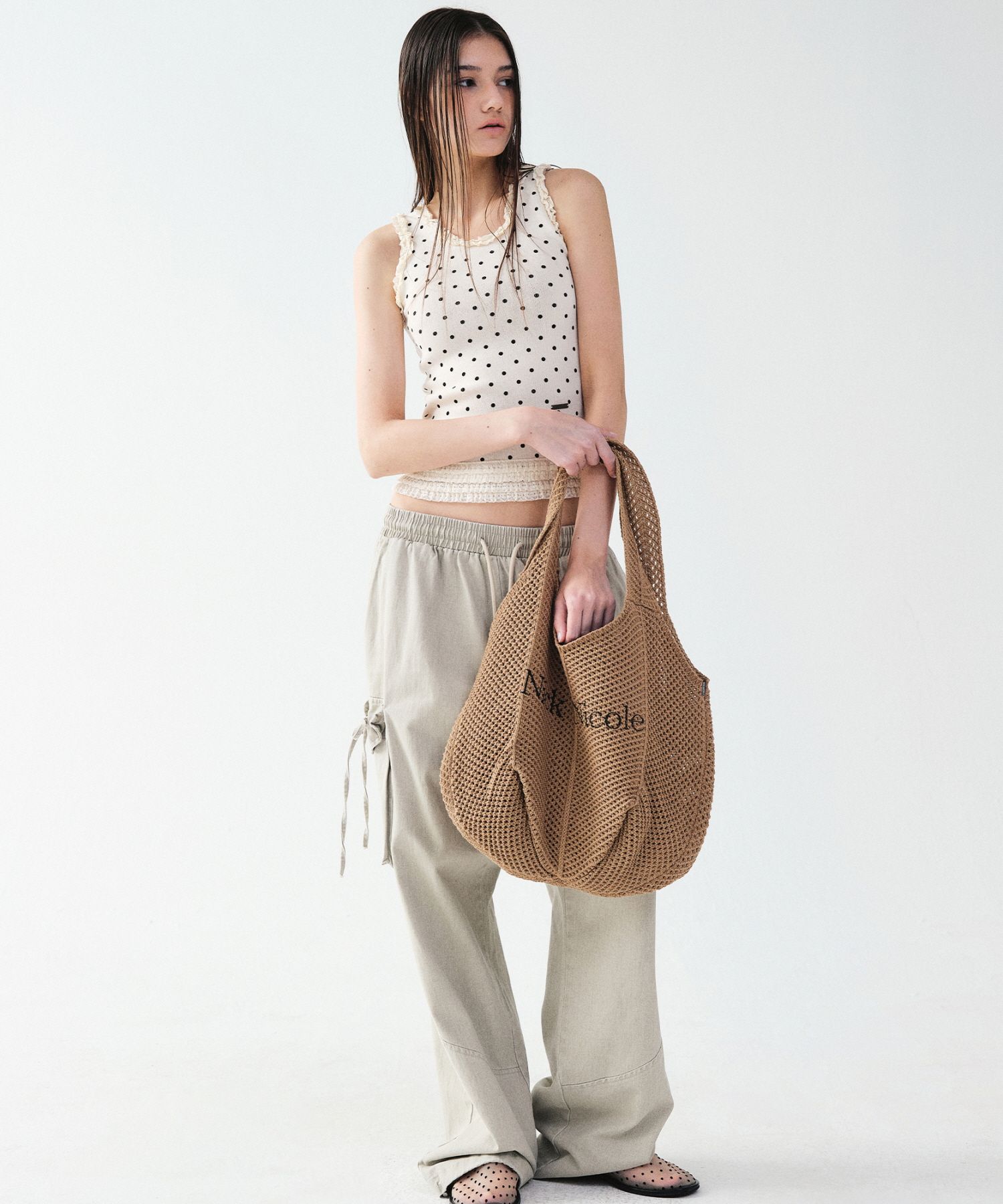 【NICK&NICOLE】 NICOLE CROCHET KNIT BAG /追跡付 MUSINSA公式 | NICK&NICOLE NICOLE CROCHET KNIT BAG_BROWN