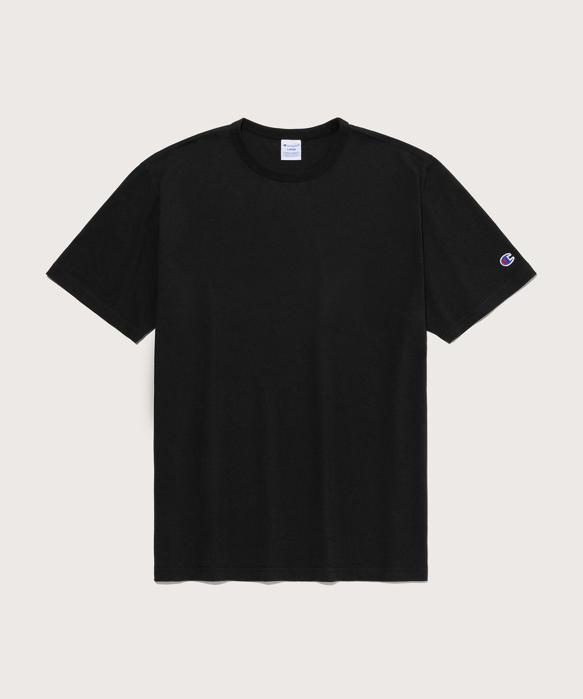 챔피온(CHAMPION) C로고 UNI 반팔 티셔츠 Black