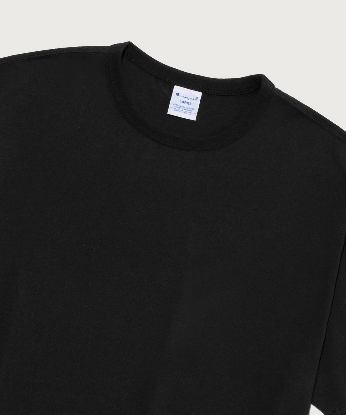 챔피온(CHAMPION) C로고 UNI 반팔 티셔츠 Black