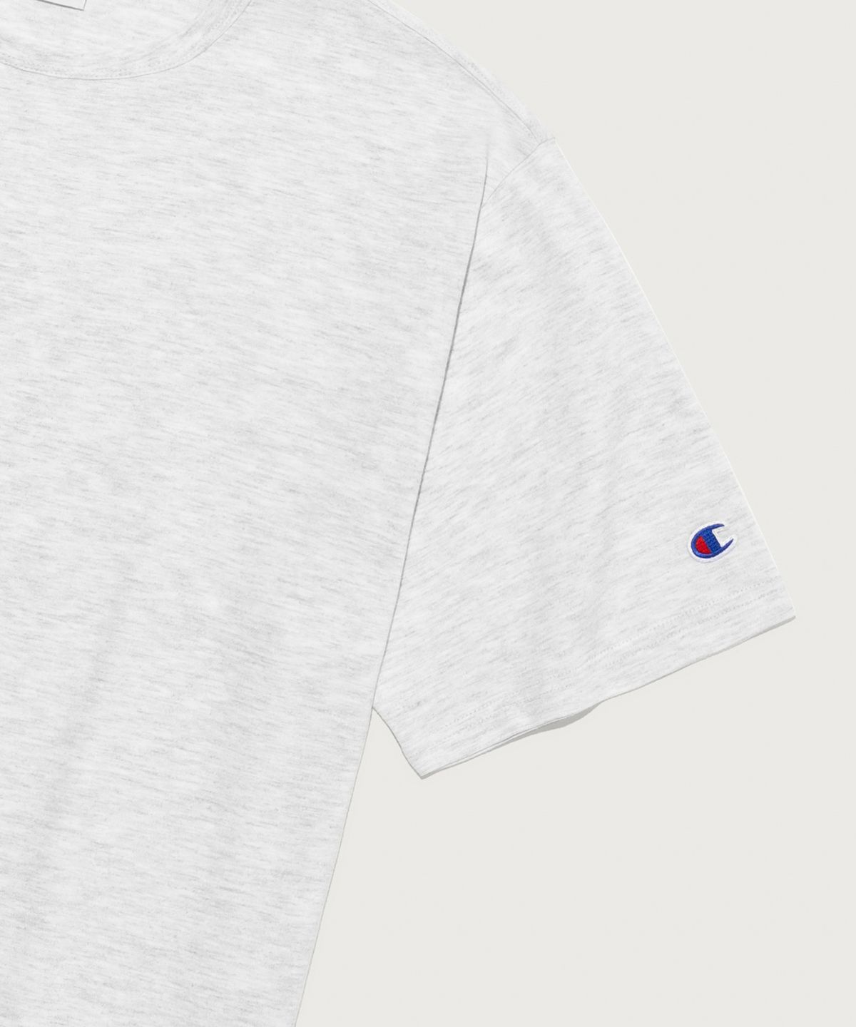 챔피온(CHAMPION) C로고 UNI 반팔 티셔츠 Light Grey