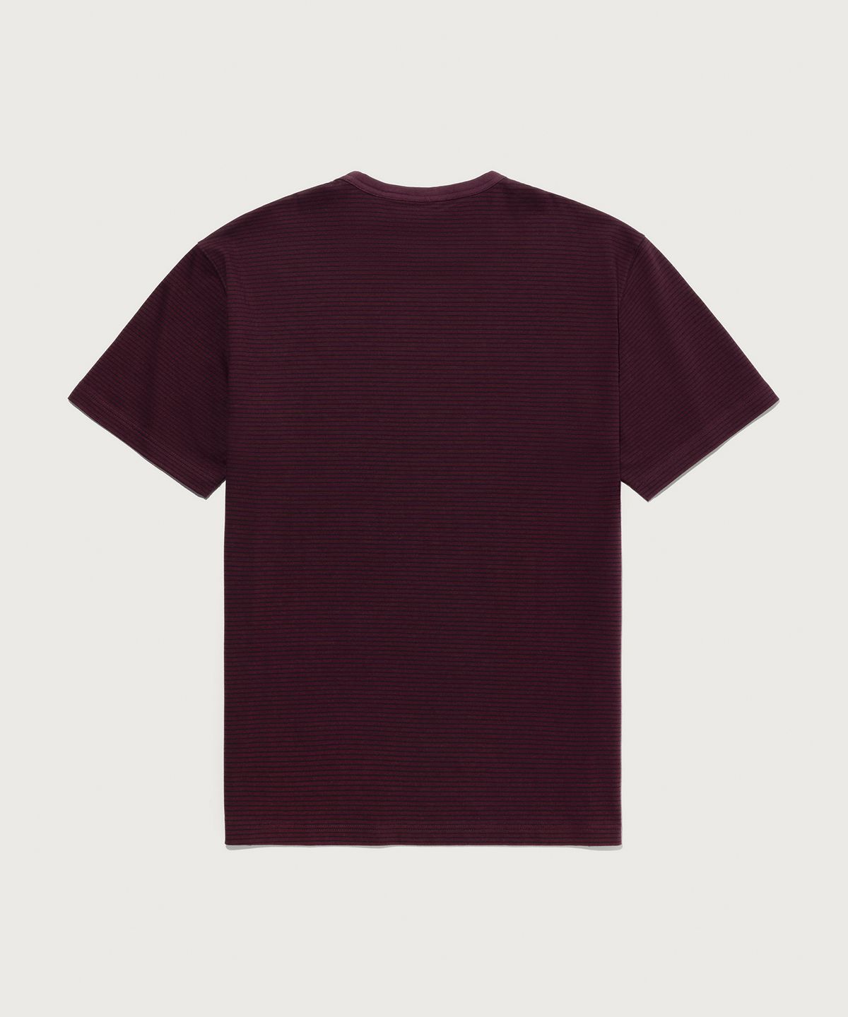 챔피온(CHAMPION) C로고 스트라이프 반팔 티셔츠 Burgundy