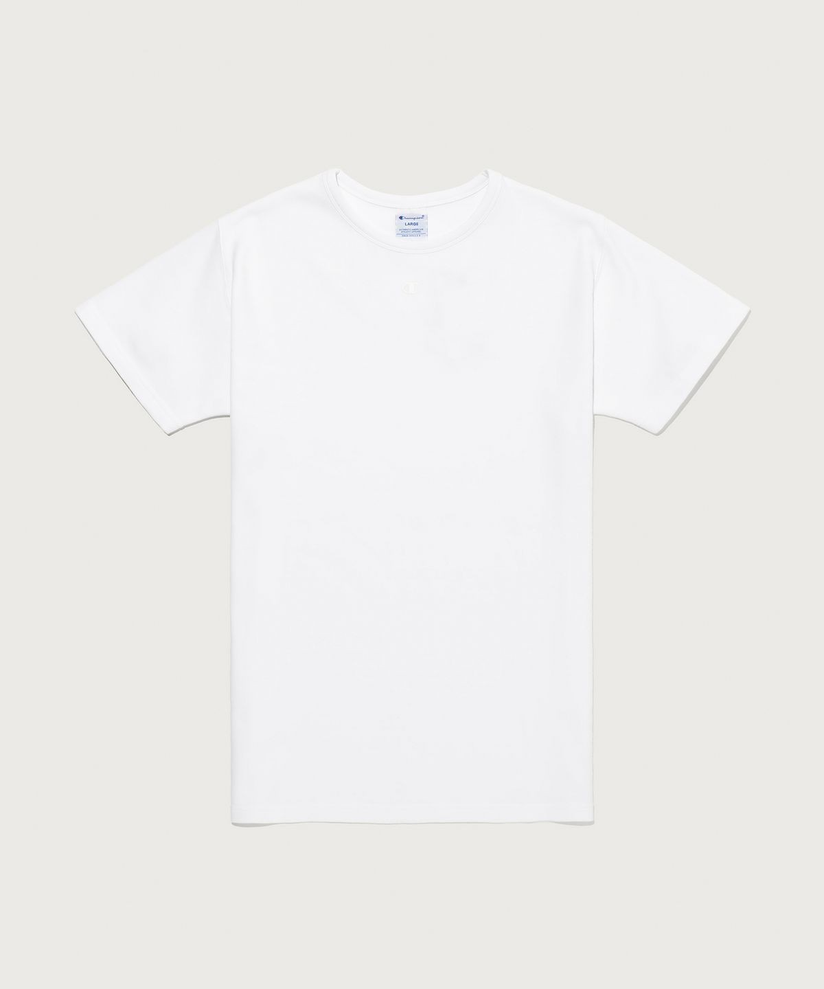 챔피온(CHAMPION) C로고 머슬핏 스트레치 반팔 티셔츠 White