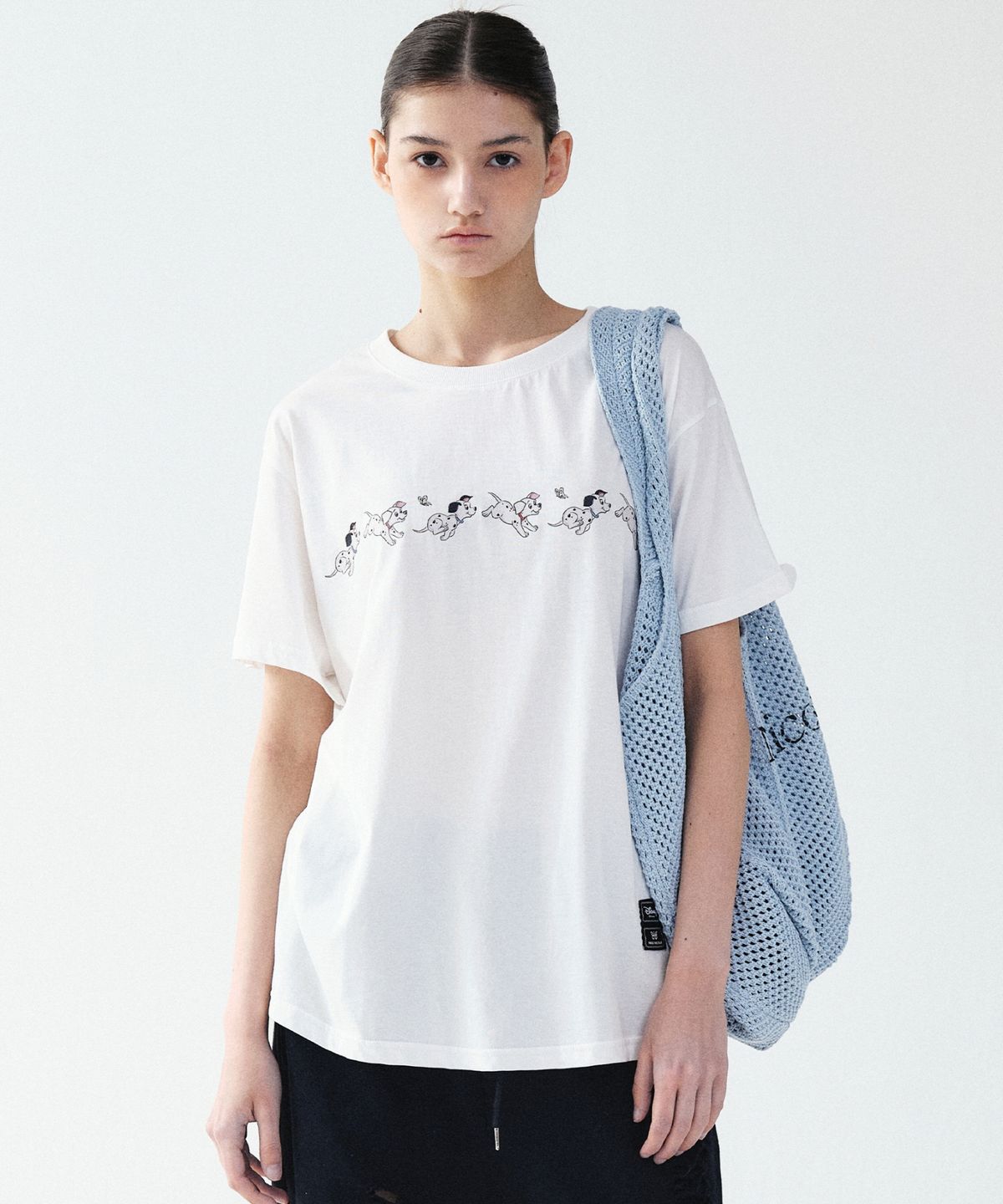 닉앤니콜(NICK&NICOLE) NICOLE CROCHET KNIT BAG_SKY BLUE