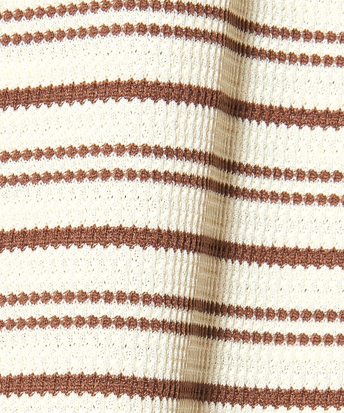 피스메이커(PIECE MAKER) STRIPE WAFFLE SLEEVELESS TOP (IVORY)