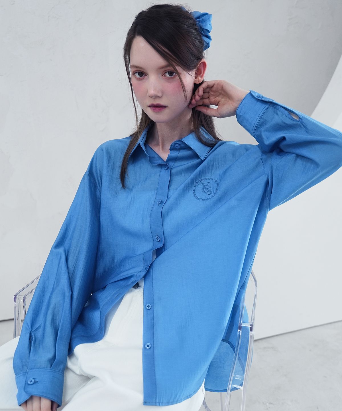 비바셔스(VIVACIOUS) Eclat See-Through Classic Shirt - 9COL