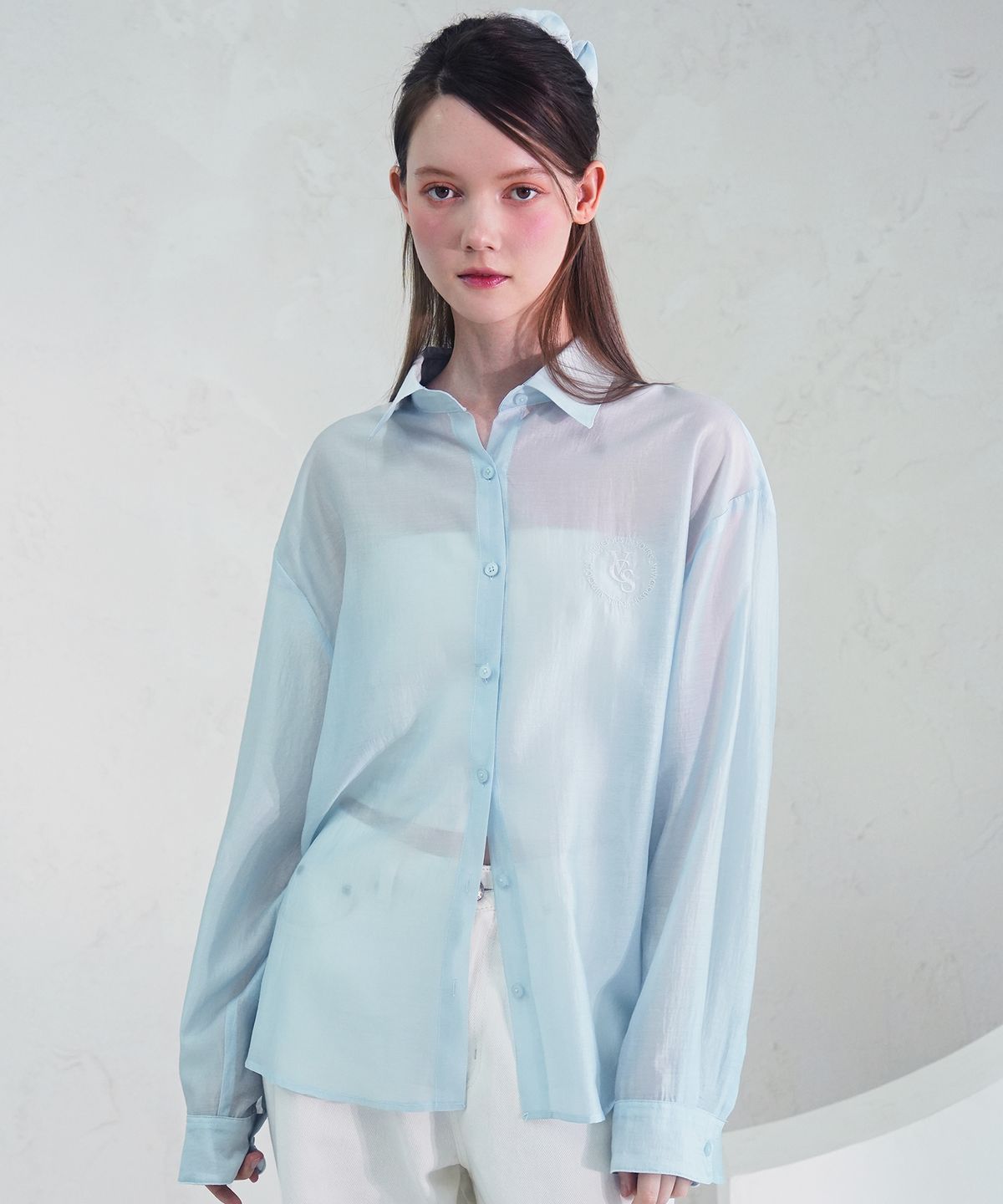 비바셔스(VIVACIOUS) Eclat See-Through Classic Shirt - 9COL