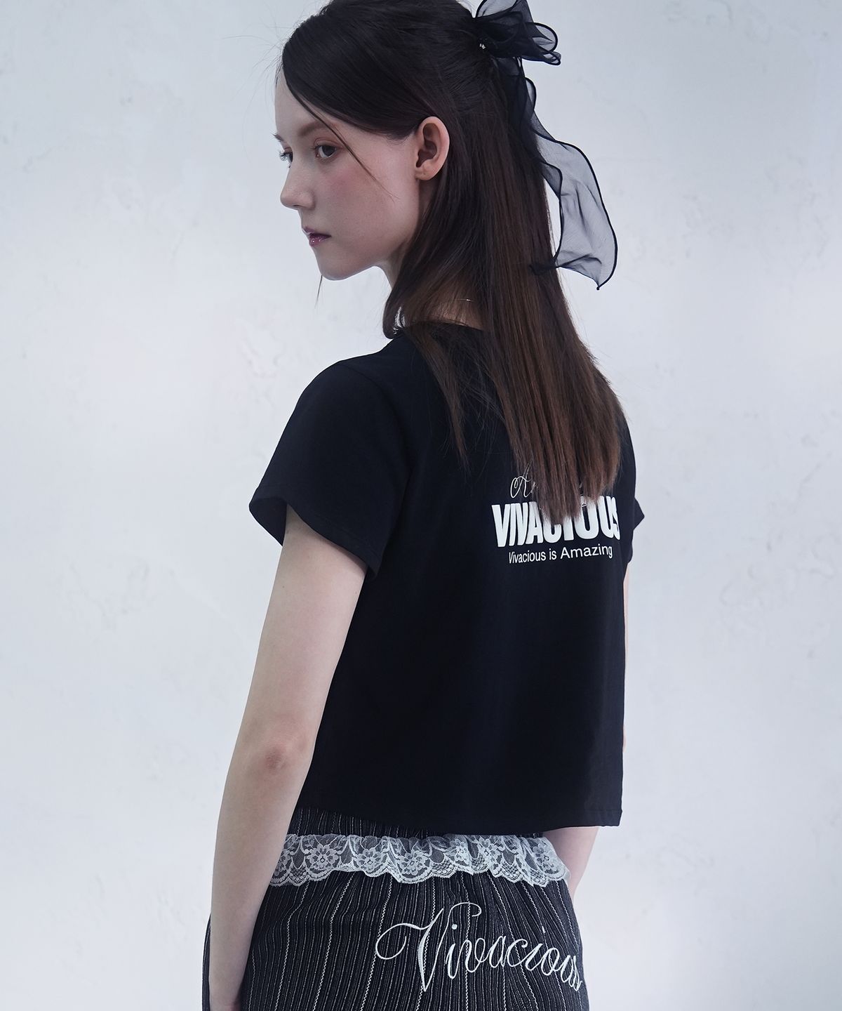 비바셔스(VIVACIOUS) Adia Crop Tee WHITE