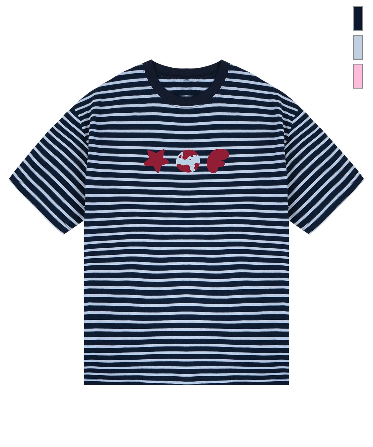 그레이버(GRAVER) [UNISEX]TRIO 스트라이프 반팔티_3color
