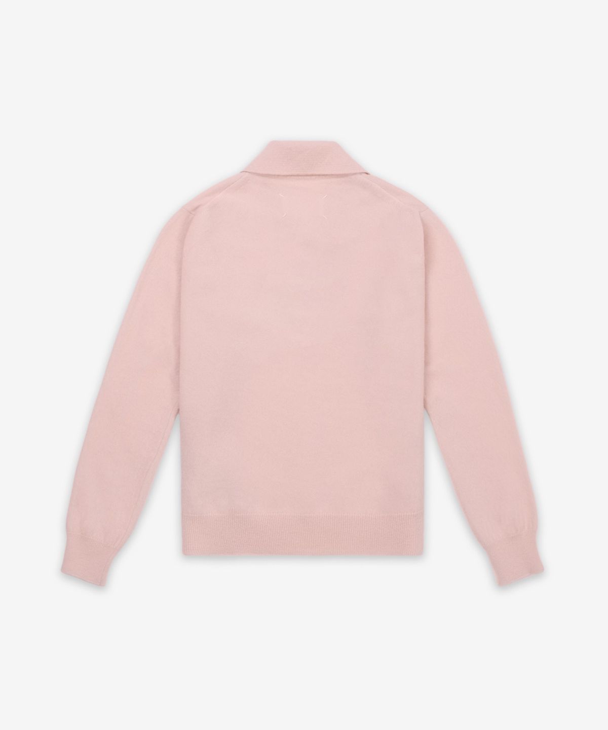 메종 마르지엘라(MAISON MARGIELA) 스티치 니트 폴로 셔츠 - 페일 핑크 / S51GL0063M13144216