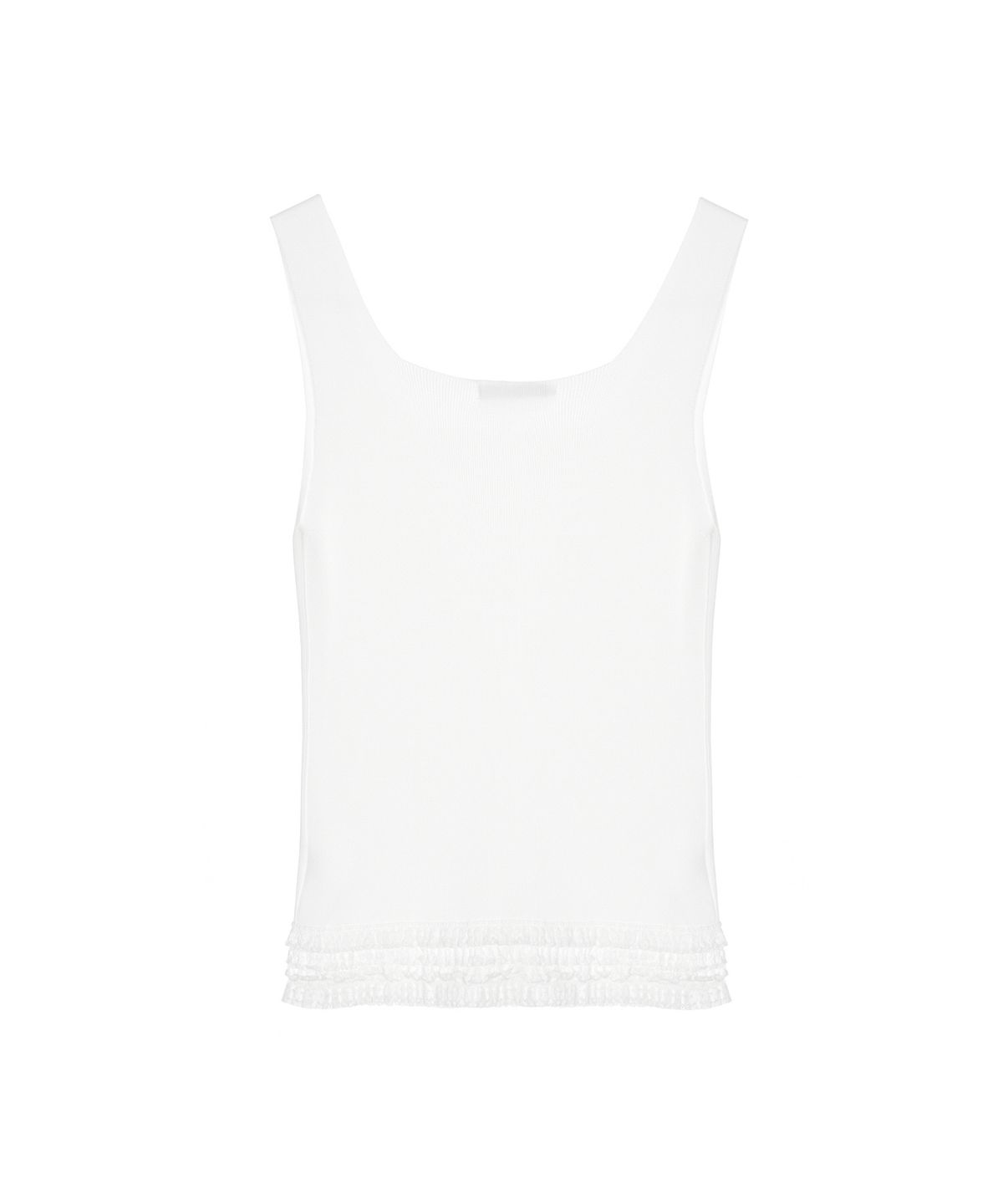 닉앤니콜(NICK&NICOLE) FRILL KNIT SLEEVELESS_IVORY