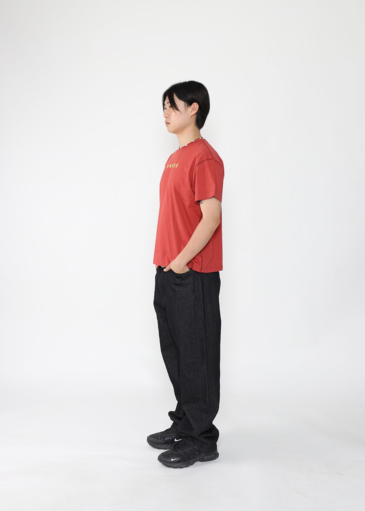 도톤(DOTON) STARING CROP T-SHIRTS(Brick red)
