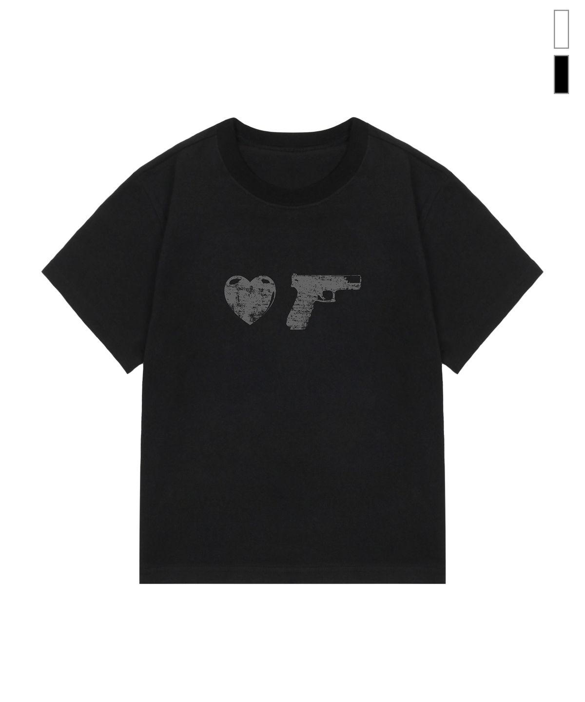 그레이버(GRAVER) [WOMAN]GUN OF 슬림 반팔티_2color
