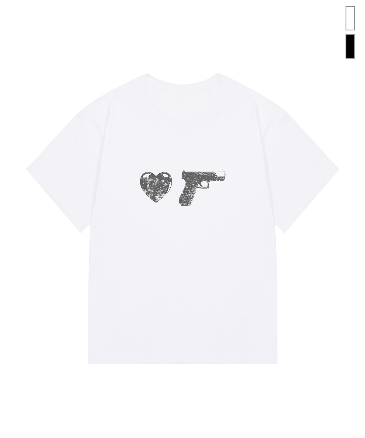그레이버(GRAVER) [WOMAN]GUN OF 슬림 반팔티_2color