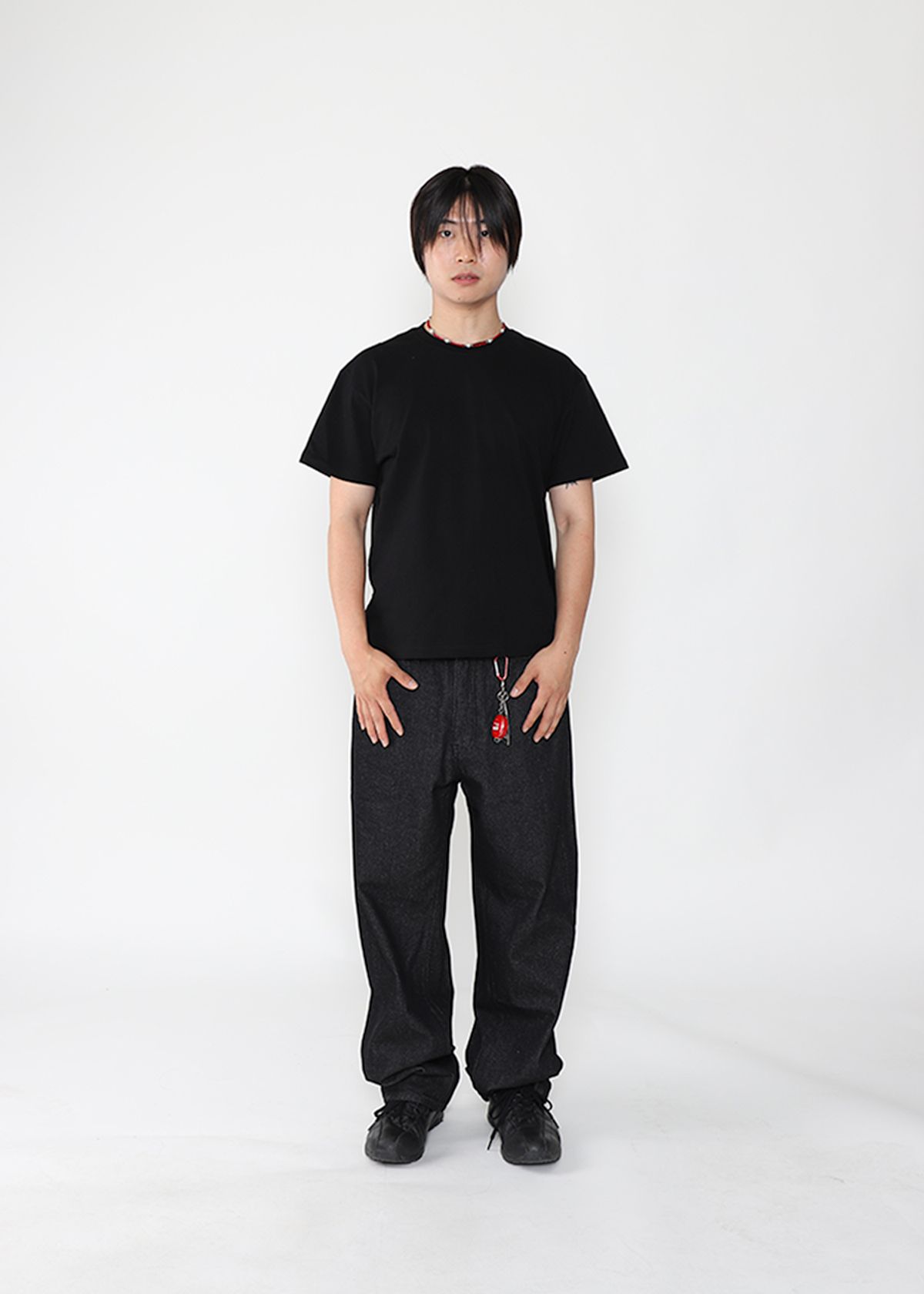 도톤(DOTON) DTN CROP T-SHIRTS(Black)