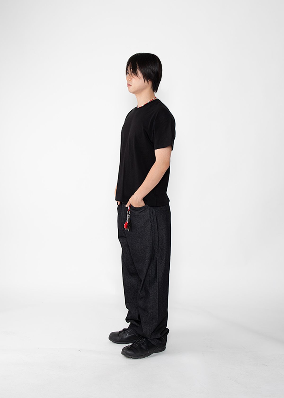 도톤(DOTON) DTN CROP T-SHIRTS(Black)