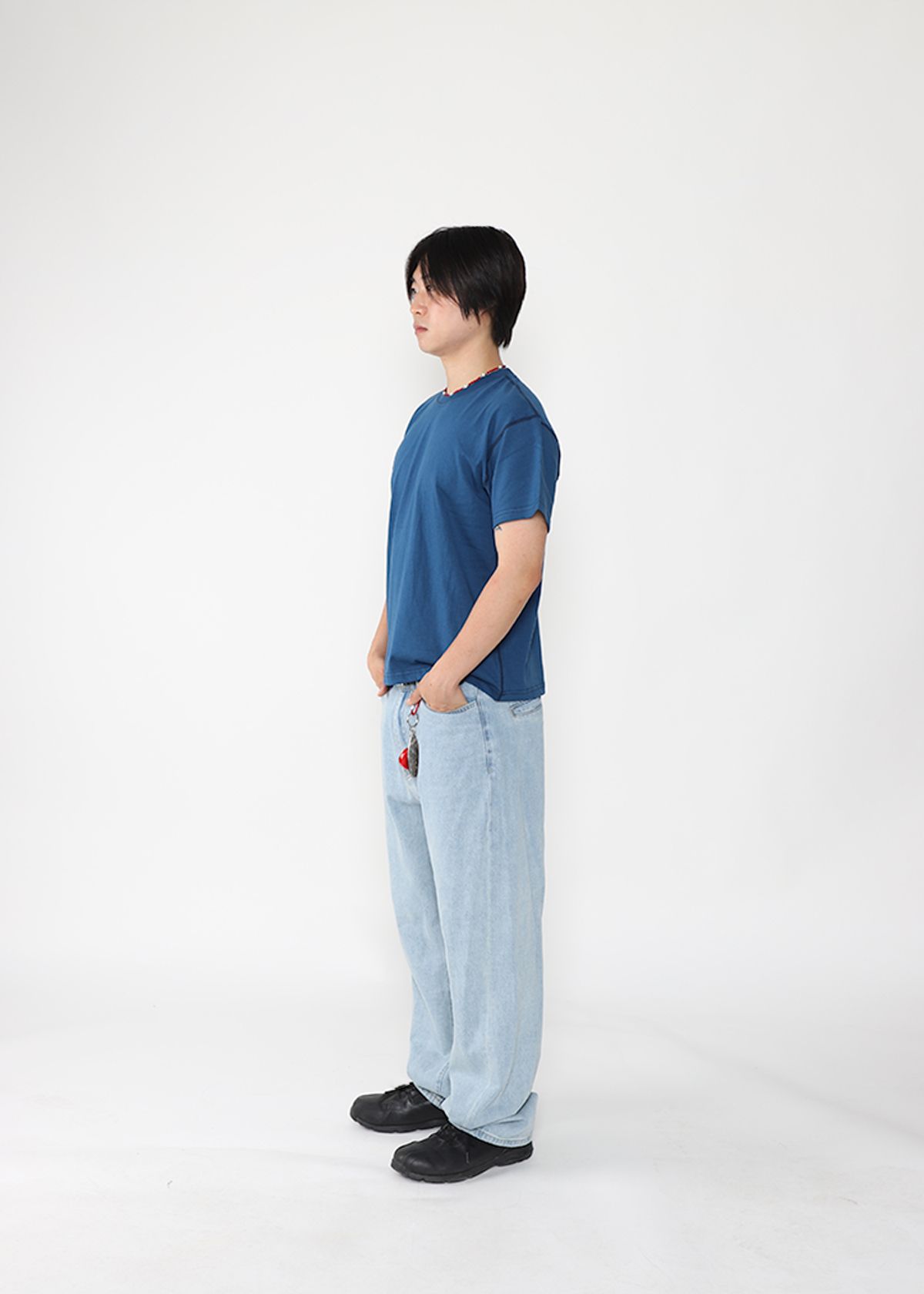 도톤(DOTON) DTN CROP T-SHIRTS(Deep blue)