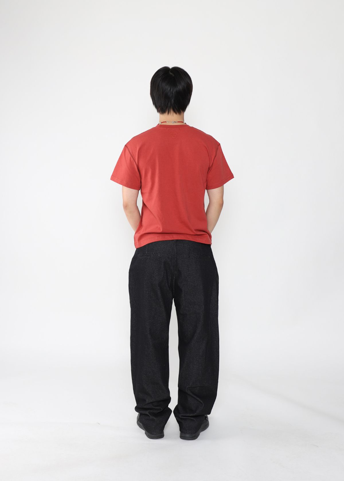 도톤(DOTON) DTN CROP T-SHIRTS(Brick red)