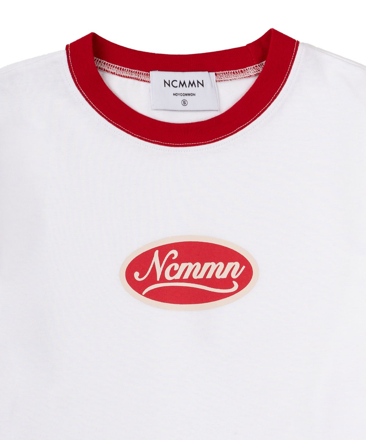 노이커먼(NOYCOMMON) NCMMN LOGO RINGER TEE WH