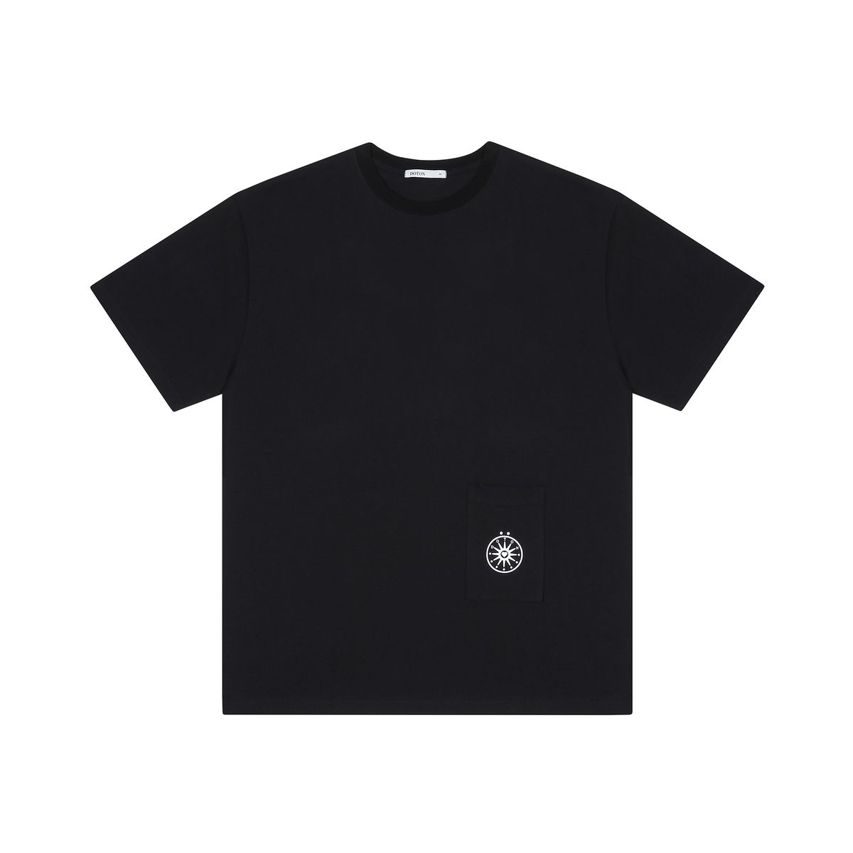 도톤(DOTON) POCKET OVERSIZED T-SHIRTS(Black)