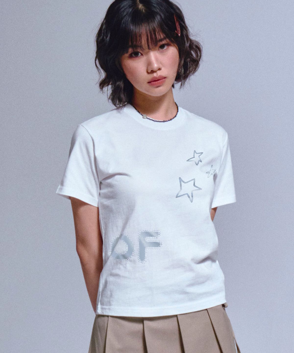 그레이버(GRAVER) [WOMAN]BLUR OF 슬림 반팔티_3color