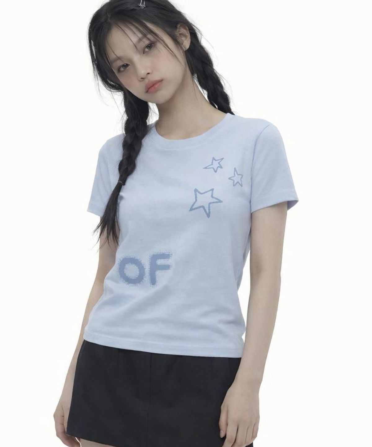 그레이버(GRAVER) [WOMAN]BLUR OF 슬림 반팔티_3color