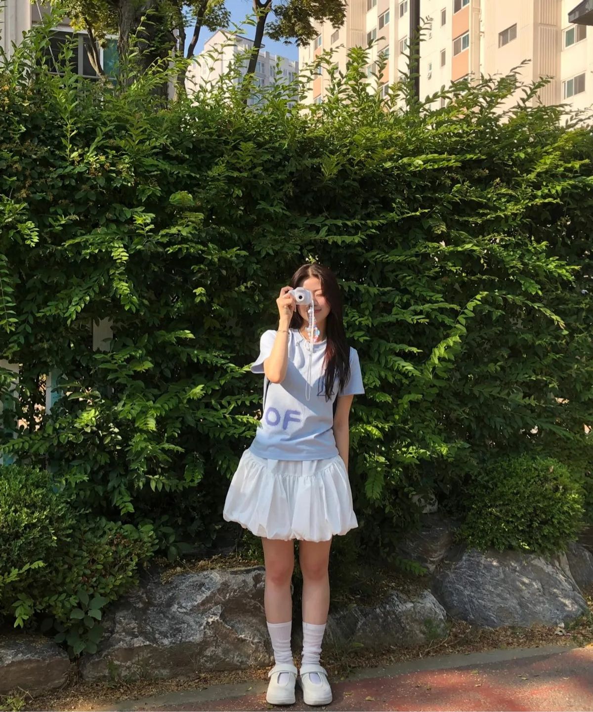 그레이버(GRAVER) [WOMAN]BLUR OF 슬림 반팔티_3color