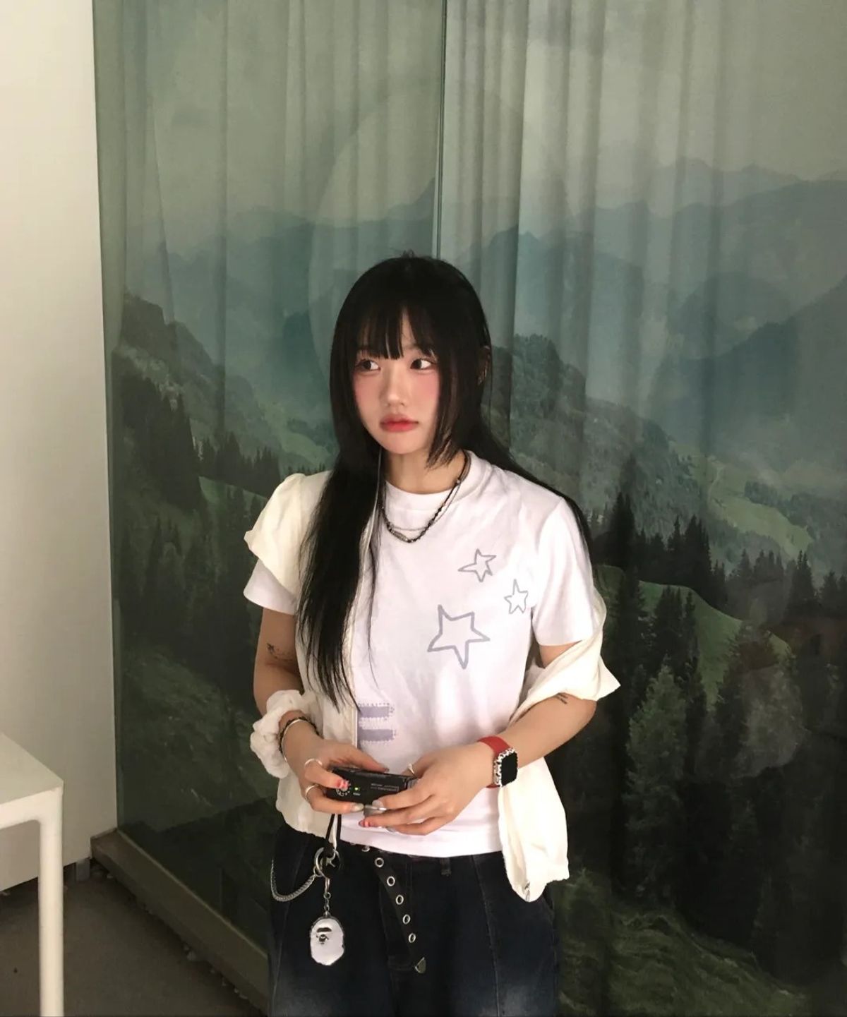 그레이버(GRAVER) [WOMAN]BLUR OF 슬림 반팔티_3color