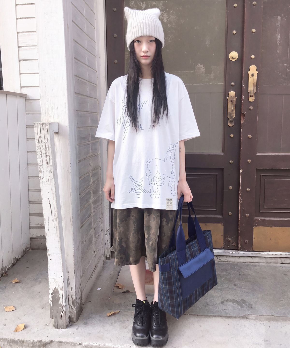 그레이버(GRAVER) [UNISEX]아스키 유니콘 반팔티_2color