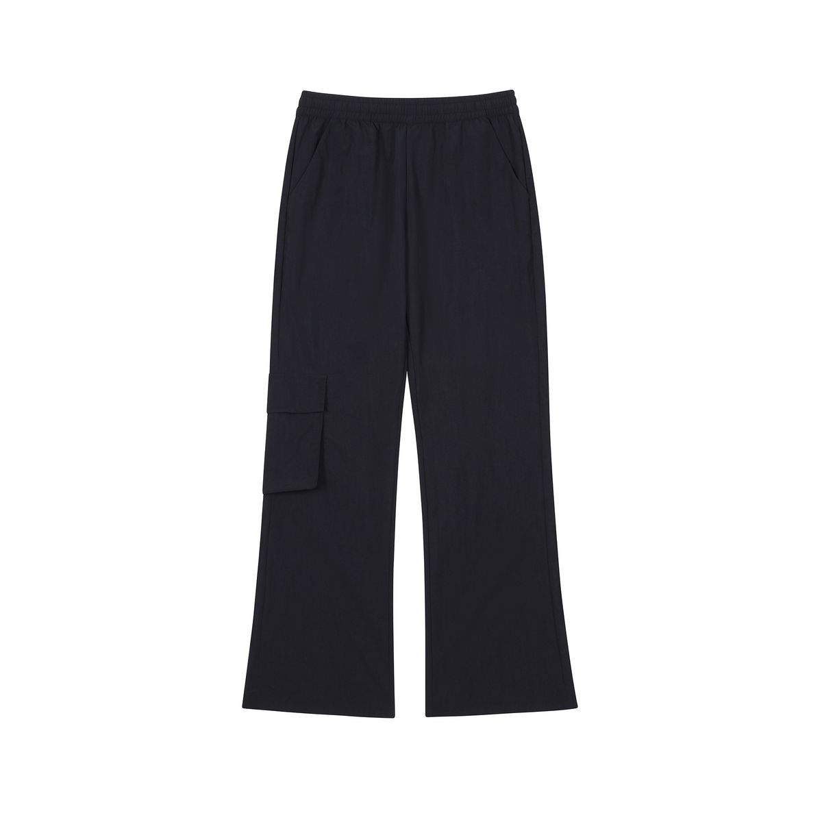 도톤(DOTON) SEMI FLARED NYLON CAGO PANTS(Black)