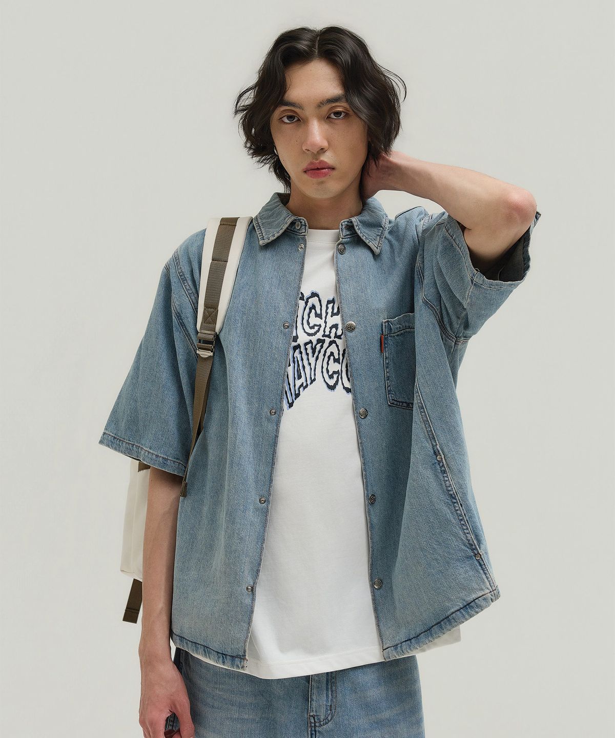 툴룬즈브릭(TOULN BRICK) TB-NO.2 데님반팔셔켓(E5910G3305)