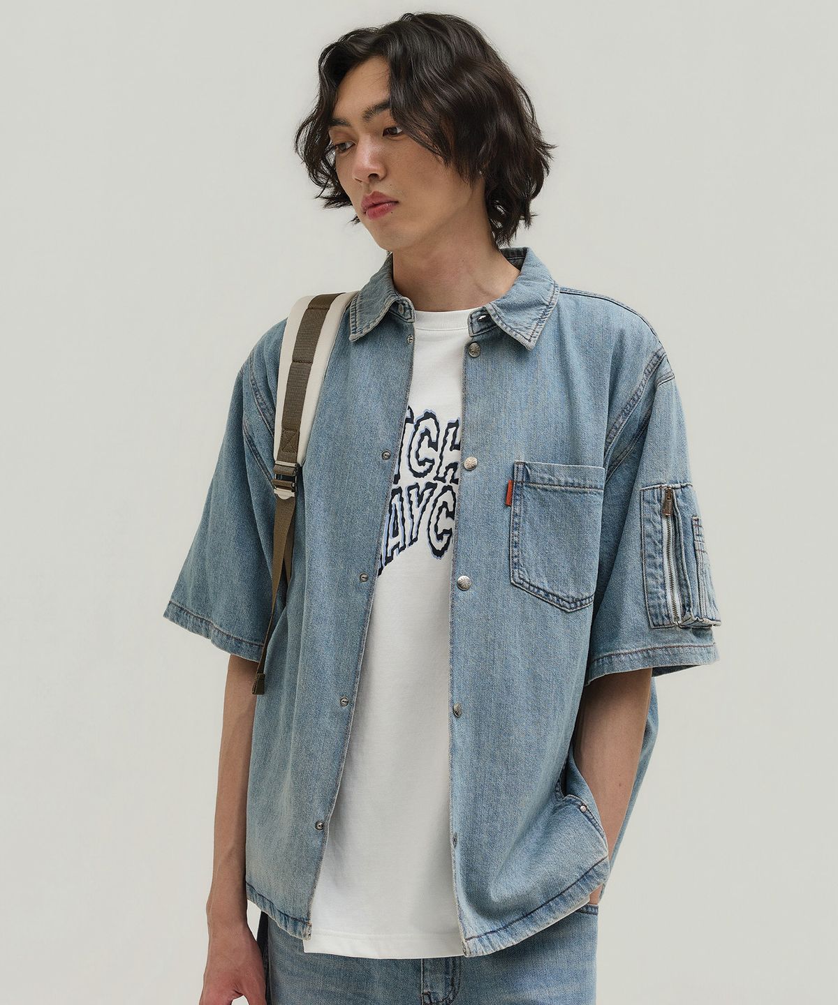 툴룬즈브릭(TOULN BRICK) TB-NO.2 데님반팔셔켓(E5910G3305)