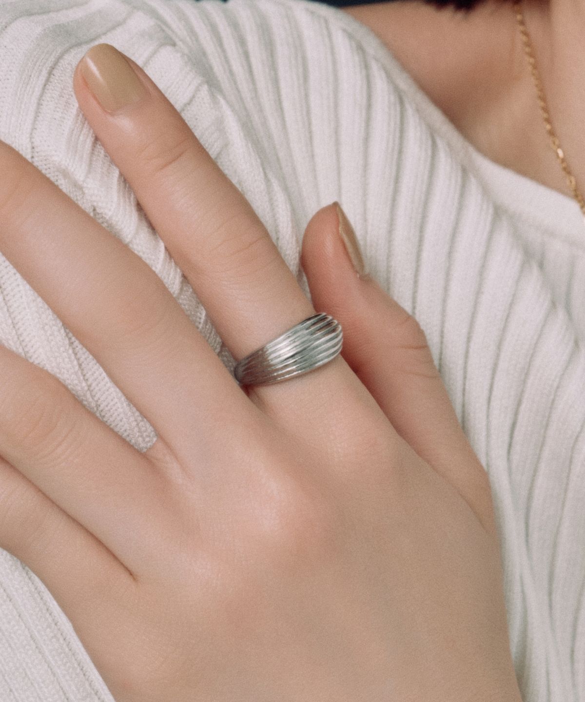 노비스도쿄(NOVICE TOKYO) 스택 링 Stack Ring［Stainless］/ Silver