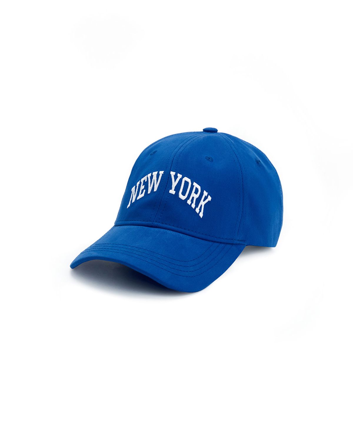 에르에르(ERER) Embroidered New York Artwork Baseball Cap Blue