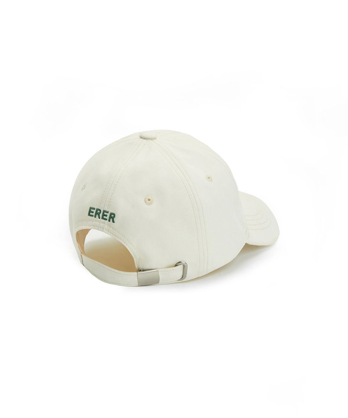 에르에르(ERER) Embroidered ER Logo Artwork Baseball Cap Ivory