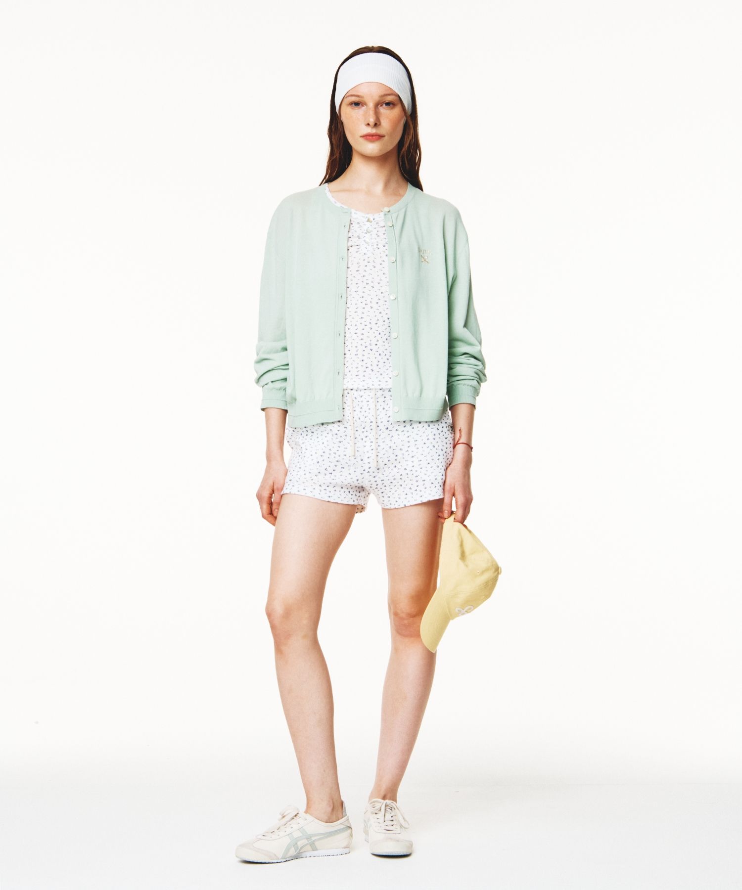 ショートパンツ SATUR (W) Button Up Flower Jersey Shorts 5FT2106 MUSINSA | SATUR (W) Button Up Flower Jersey Shorts White