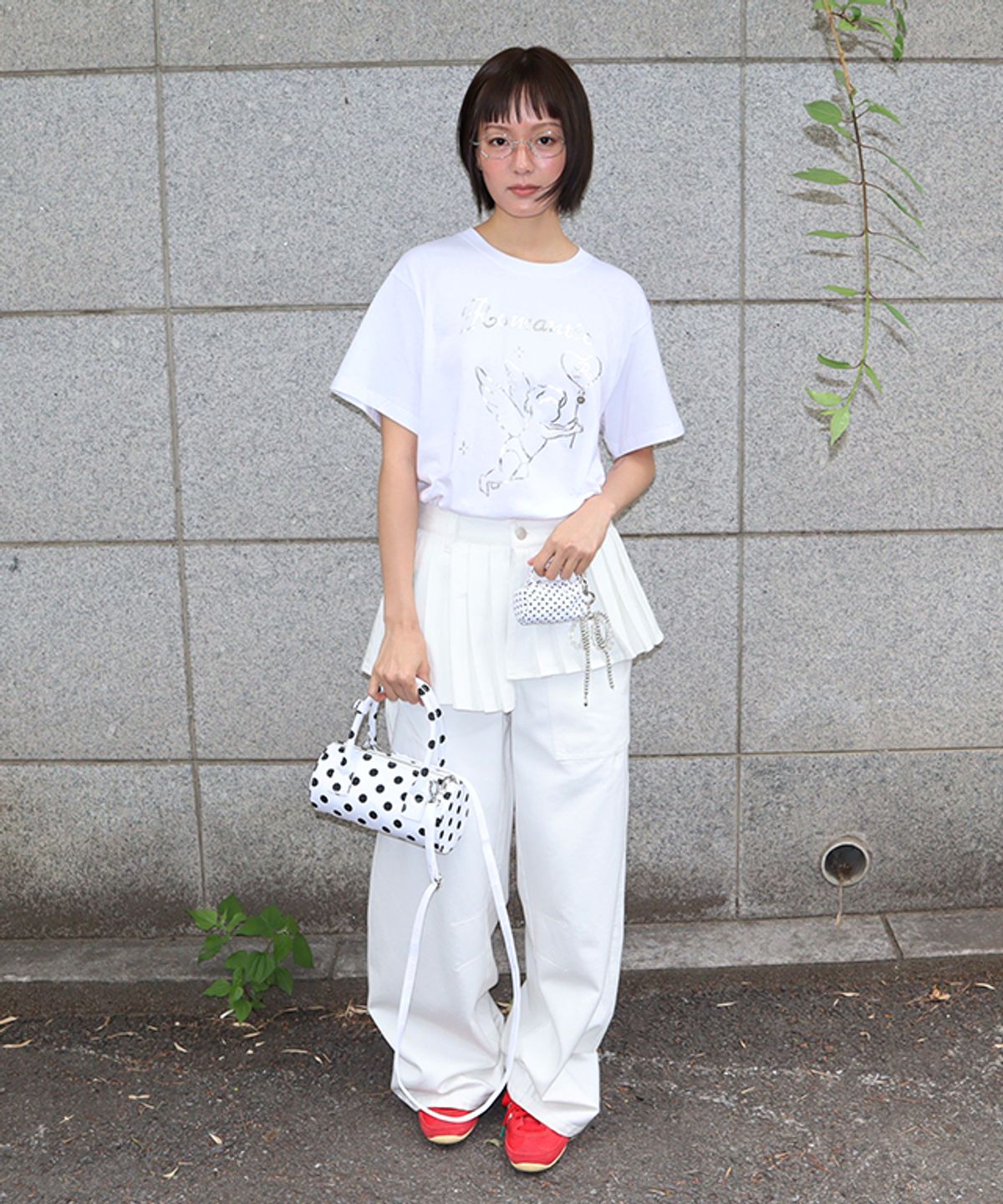 론론(RONRON) GLINT CUPID BASIC FIT T SHIRT WHITE
